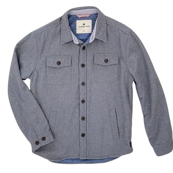 The Normal Brand Brightside Heavyweight Flannel Lined Wool Blend Jacket - Picture 2 of 16